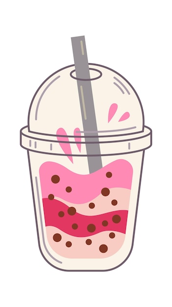 Bubble Tea Drink Vector illustration