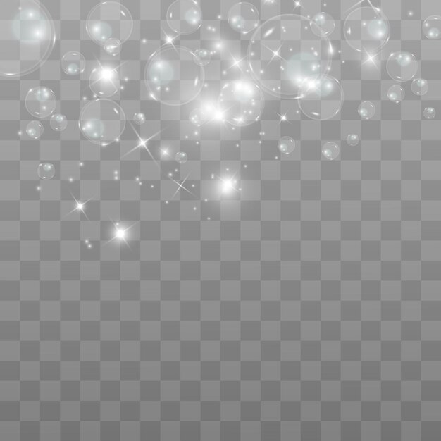 Bubble vector soap bubble on a transparent background Vector design