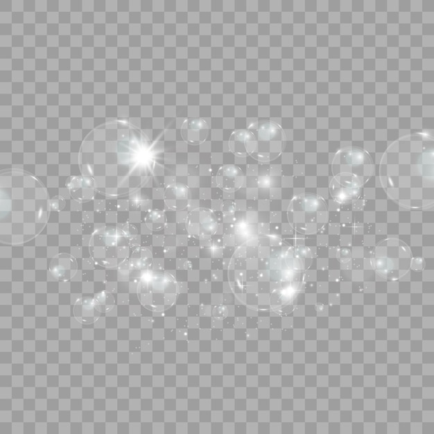 Bubble vector soap bubble on a transparent background Vector design