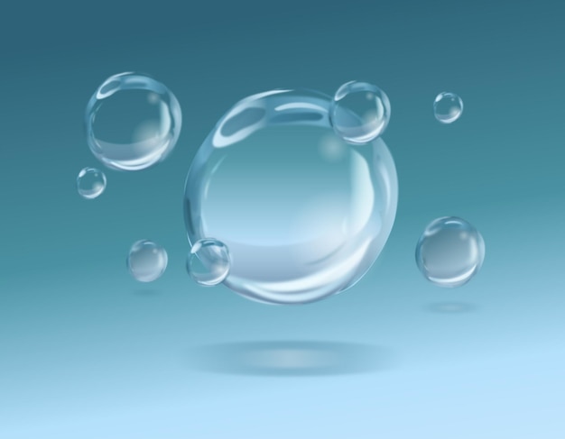 bubbles in water vector illustration