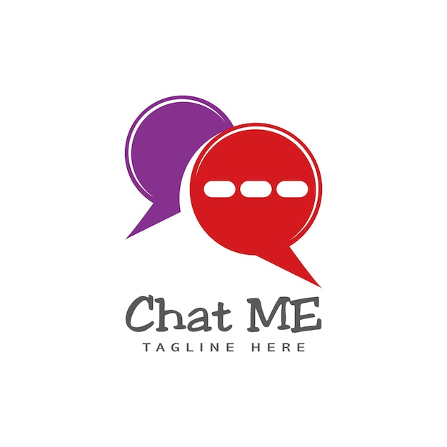 Buble chat icon Vector Illustration design Logo template