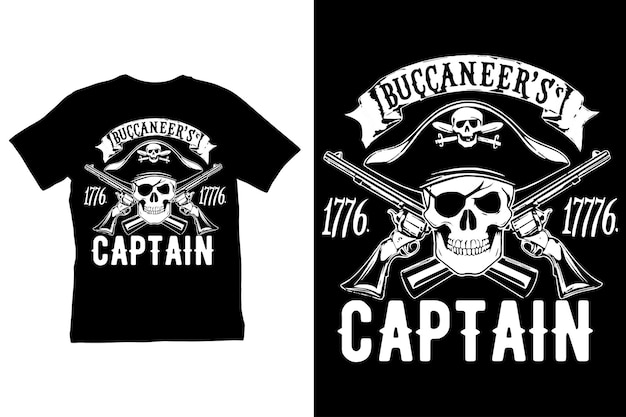 Buccaneers 1776 Captain TShirt Design