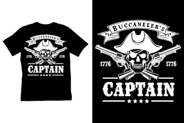 Buccaneers 1776 Captain TShirt Design