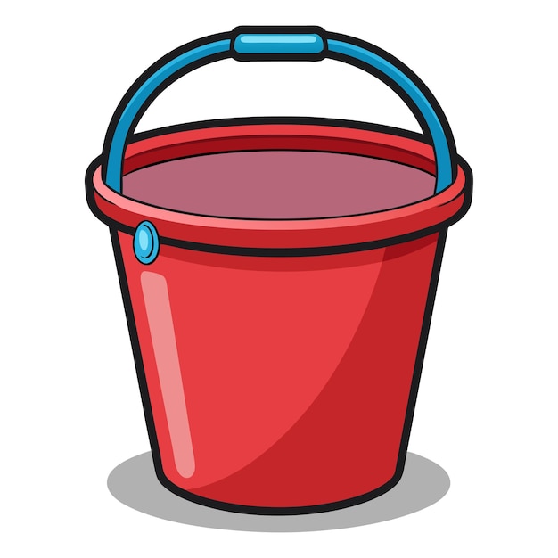 Bucket clip art and vector design with a white background