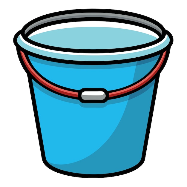 Bucket clip art and vector design with a white background