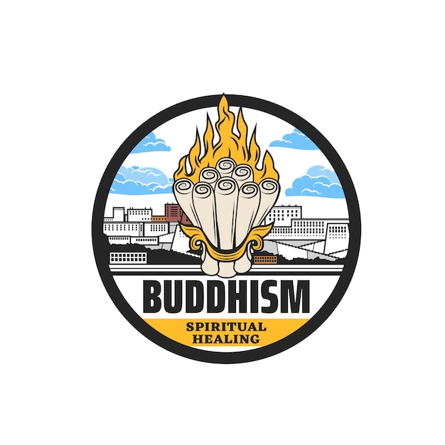 Buddhism icon Buddha spiritual healing