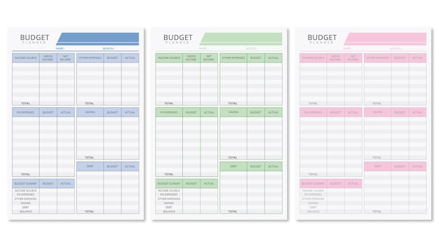 budget planner monthly