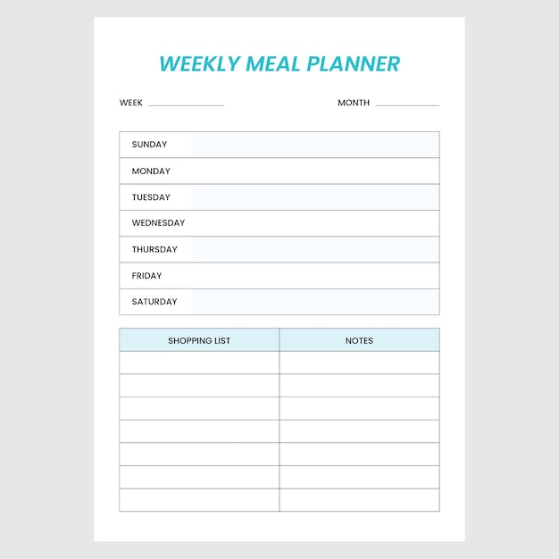 BUDGET PLANNER VECTOR TEMPLATE