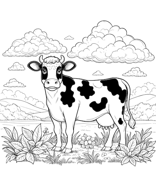 Buffalo coloring page silhouette