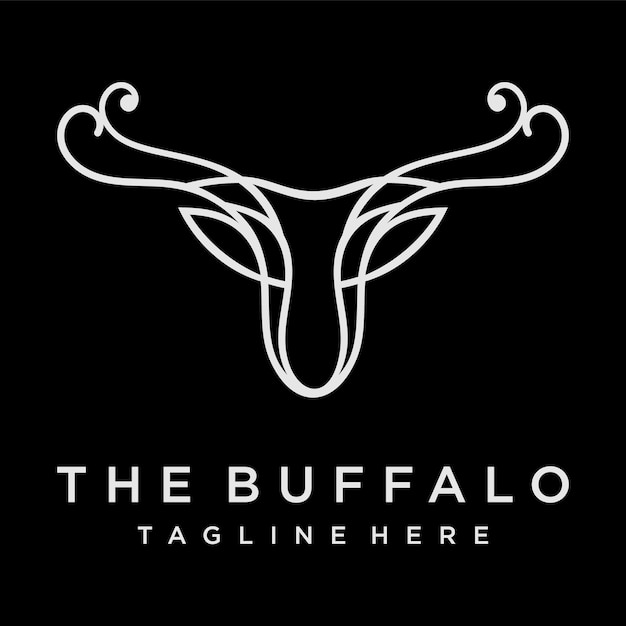 buffalo head illustration