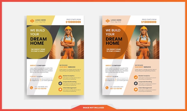 Build Your Dream Home Professional Construction Services and Expertise Flyer Template