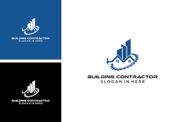 building apartment contractor logo design