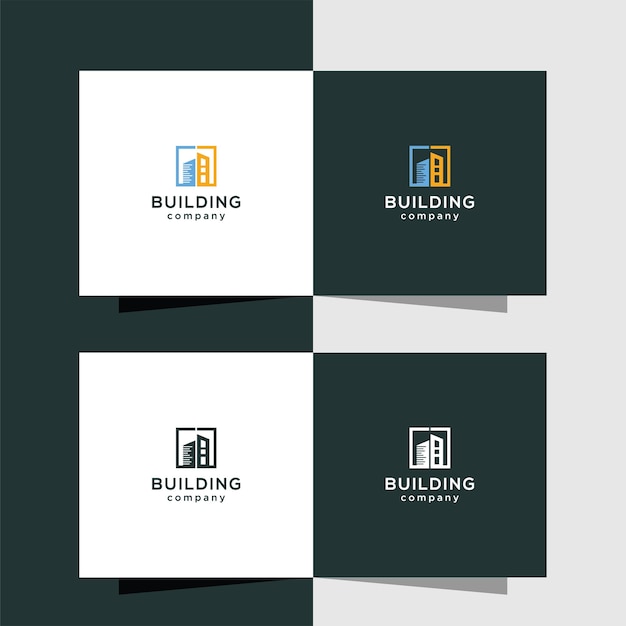 Building architecture logo template