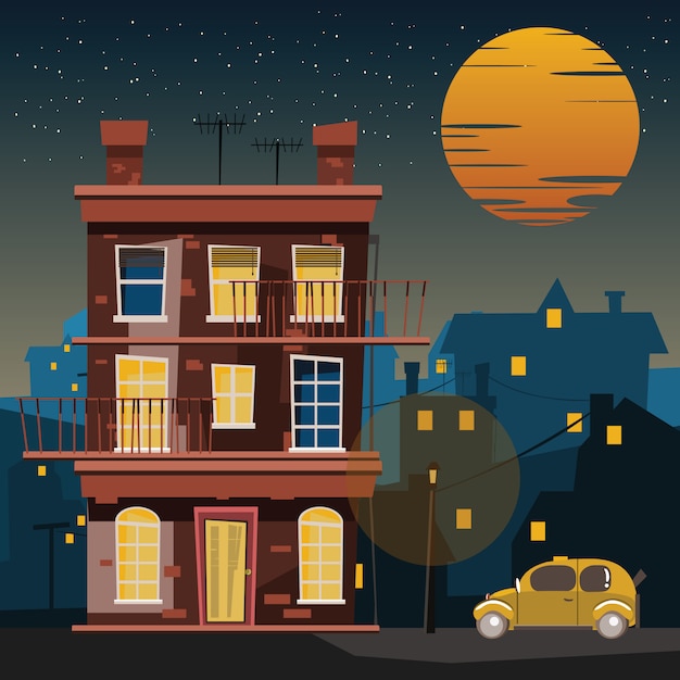 building in city vector illustration 