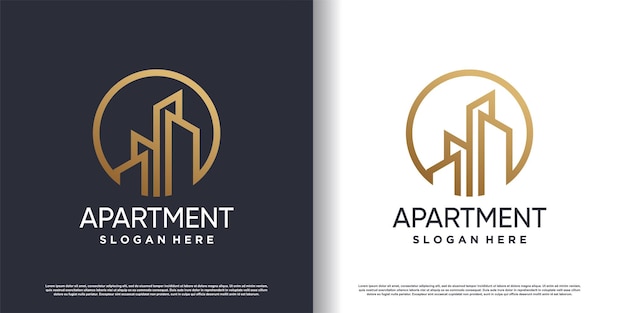 Building construction logo design for business with creative modern concept Premium Vector