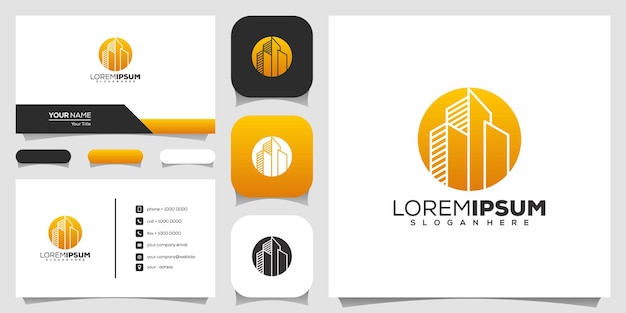 Building construction logo design