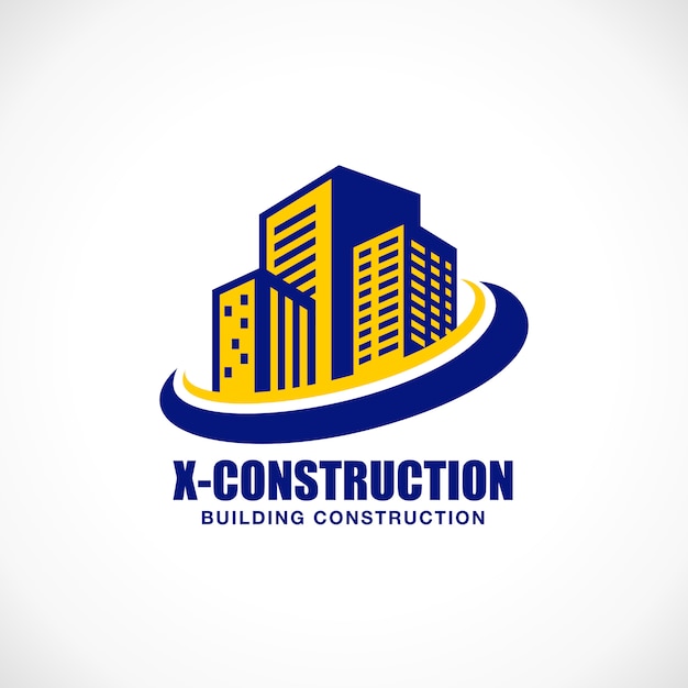 building construction logo template