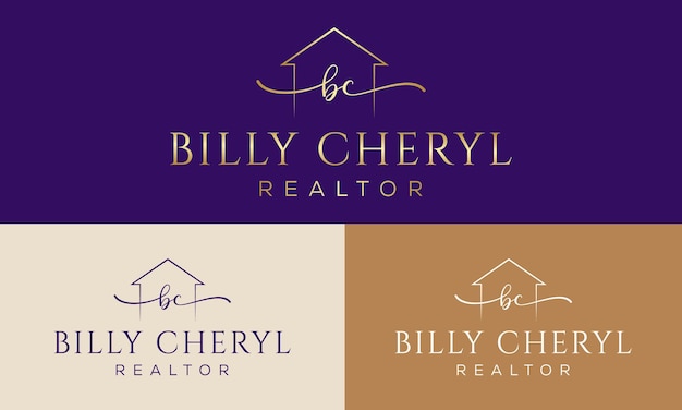 Building and Construction real estate logo design premium Vector