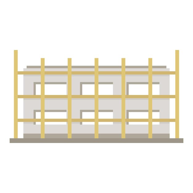 Building icon Flat illustration of building vector icon for web