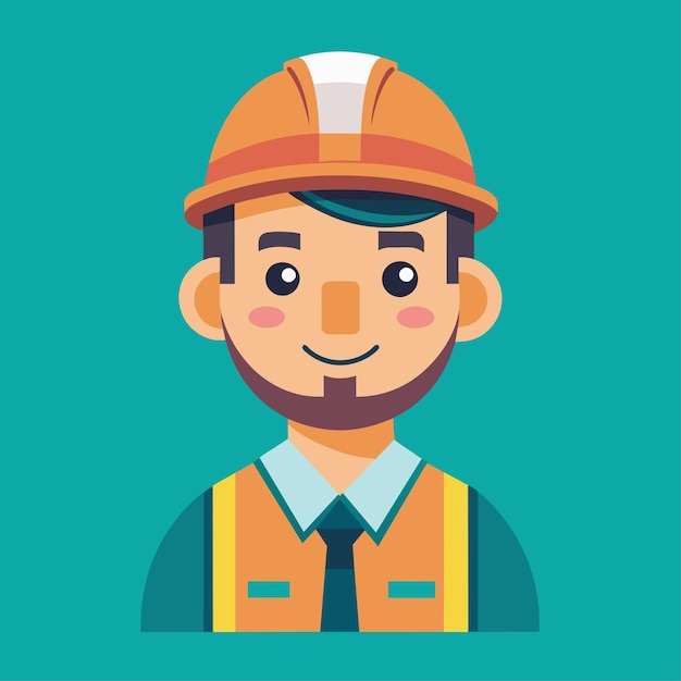 Building Inspector Vector Character in Flat Style