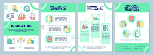 Building insulation brochure template