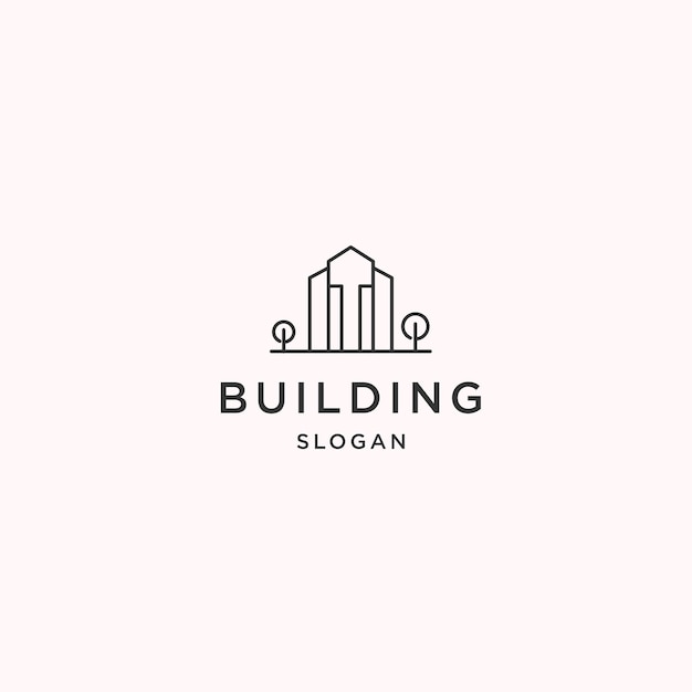 Building logo icon design template vector illustration