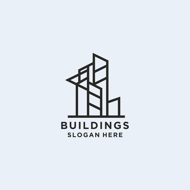 Building logo icon vector image