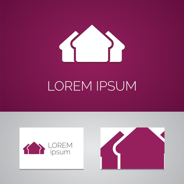 Building logo template icon