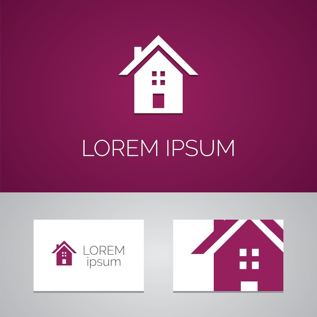 Building logo template icon