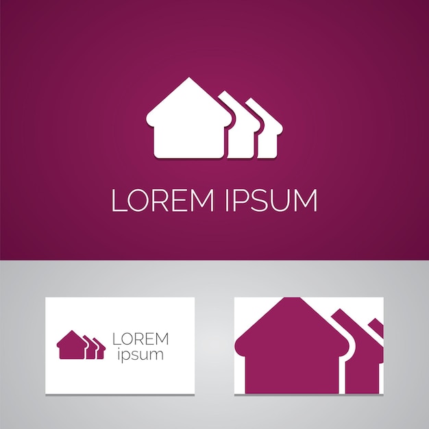 Building logo template icon