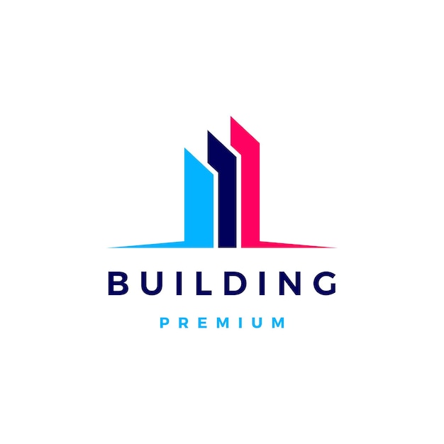 Building logo vector icon illustration