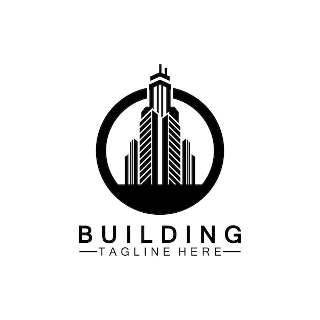 Building logo vector illustration design,Real Estate logo template, Logo symbol icon