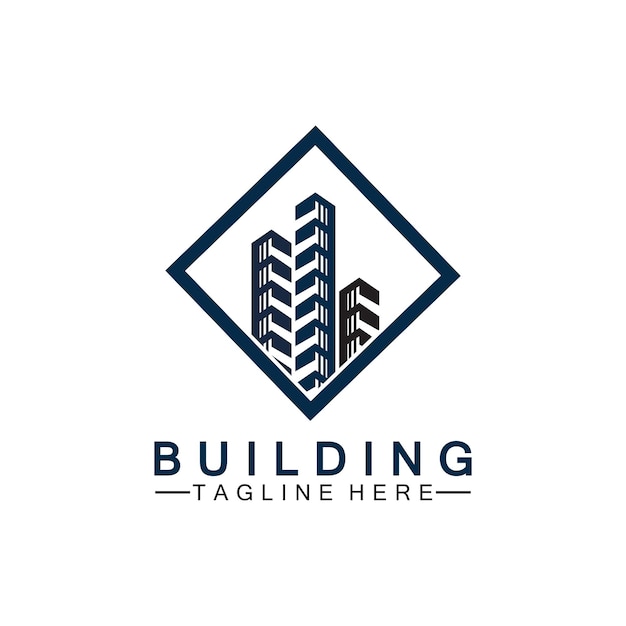 Building logo vector illustration design,Real Estate logo template, Logo symbol icon