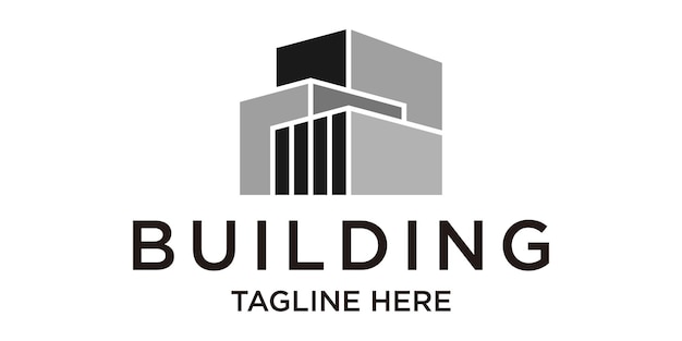 Building logo vector illustration real estate