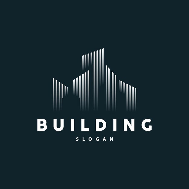 Building Real Estate Apartment Construction Logo Elegant Premium Rustic Monogram Vector Design