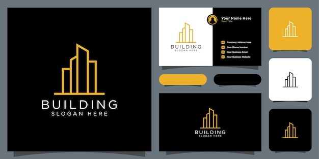 Building real estate logo design template