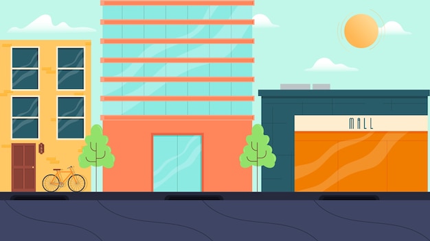 Buildings isolated vector illustration