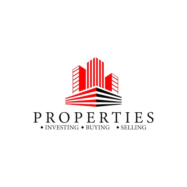 Buildings real estate logo design