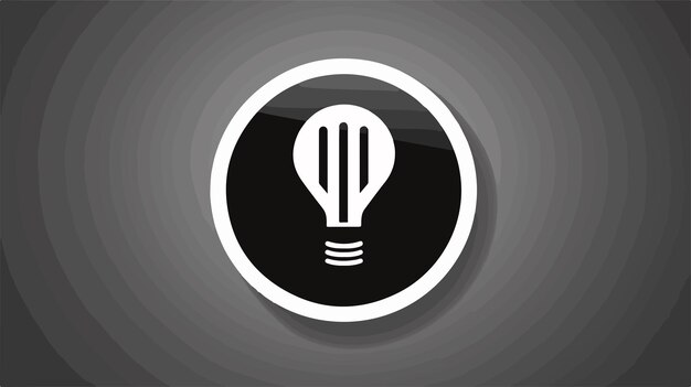 Vector bulb configuration illustration icon