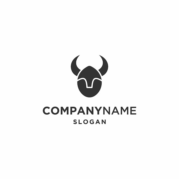 Bull abstract logo icon design template