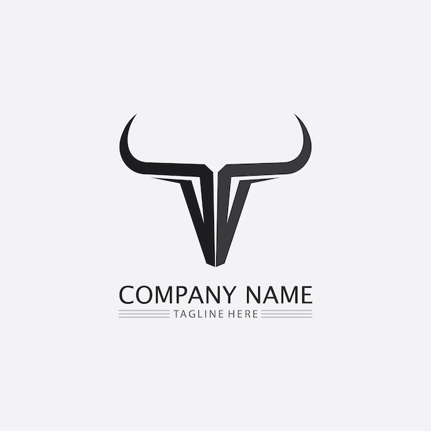 Bull buffalo head cow animal  mascot logo design vector for sport horn buffalo animal mammals head logo wild matador