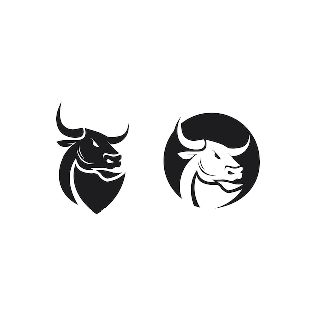 Bull buffalo head cow animal mascot logo design vector for sport horn buffalo animal mammals head logo wild matador