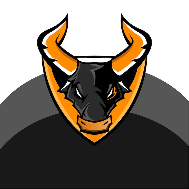 Bull Esport Mascot Logo Vector