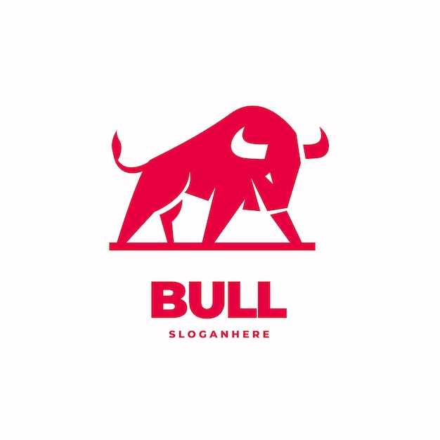 Bull Flat Logo Design