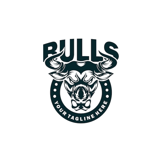 Bull head mascot Vector illustration