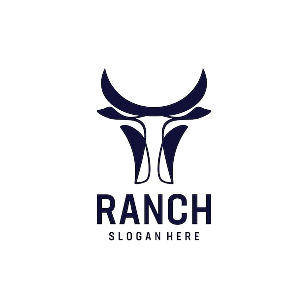 Bull head ranch logo design inspiration