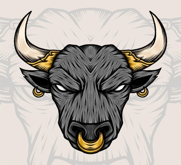 Bull Head Vector