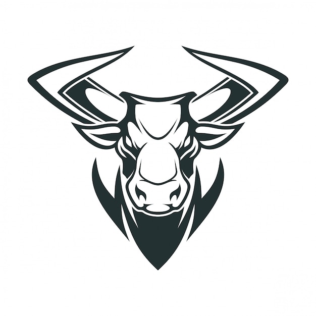 Bull head vector