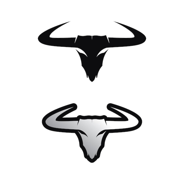 Bull horn logo and symbol template icons app