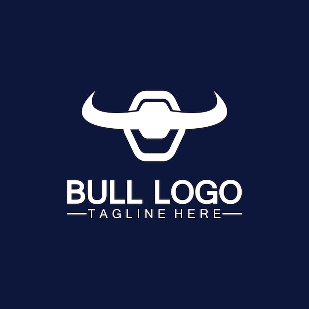 Bull horn logo and symbol template icons app